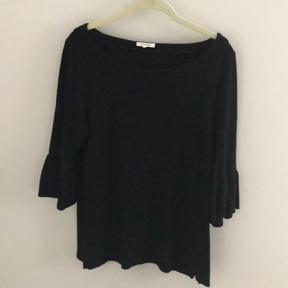 Bell sleeve cotton blouse